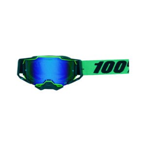 100% Armega Replica Goggles With Box Blk Grn.F Blk.N Blu Tint