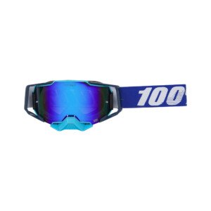 100% Armega Replica Goggles With Box Dark Blu.F Blue.N Blue Tint