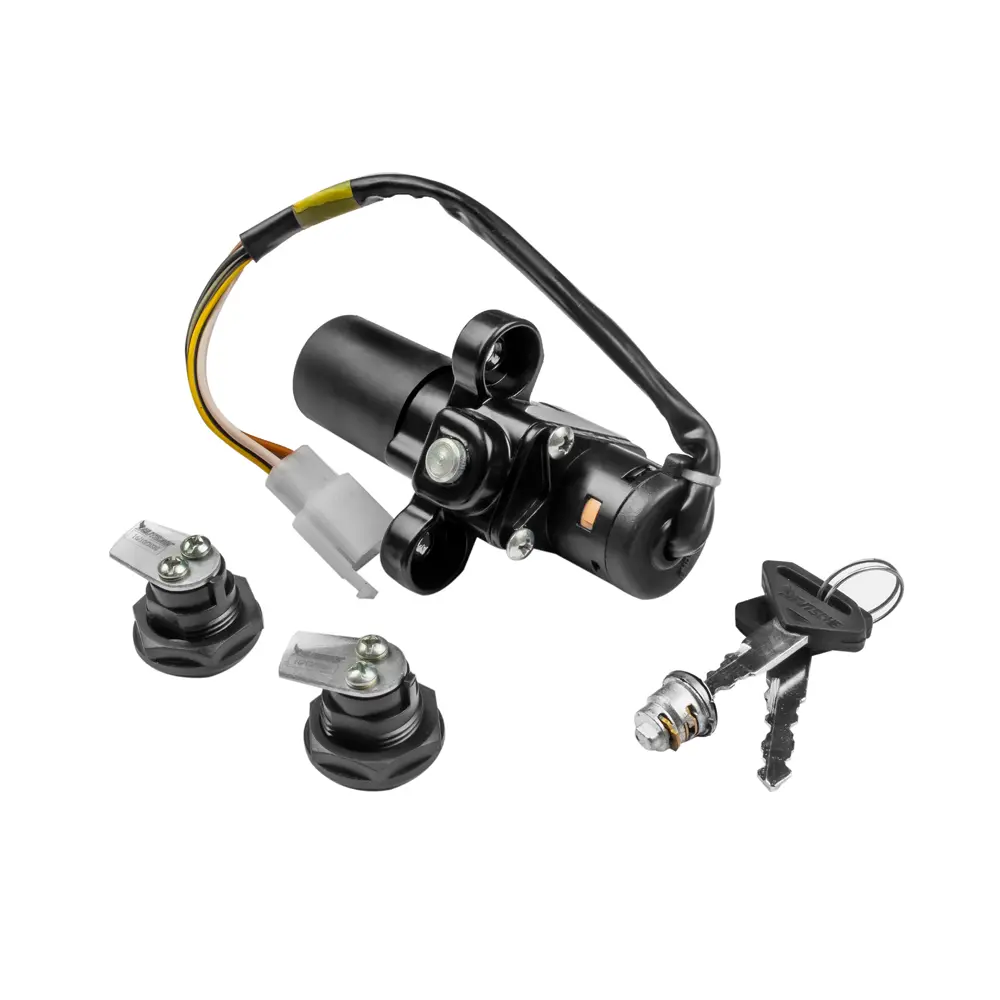 Ignition Lock Kit For Bajaj Pulsar 180 Ug4 (set Of 4) Consisting Of Ignition Cum Steering Lock, Petrol Tank Lid Lock & Tool Box Lock (2 Pcs.)