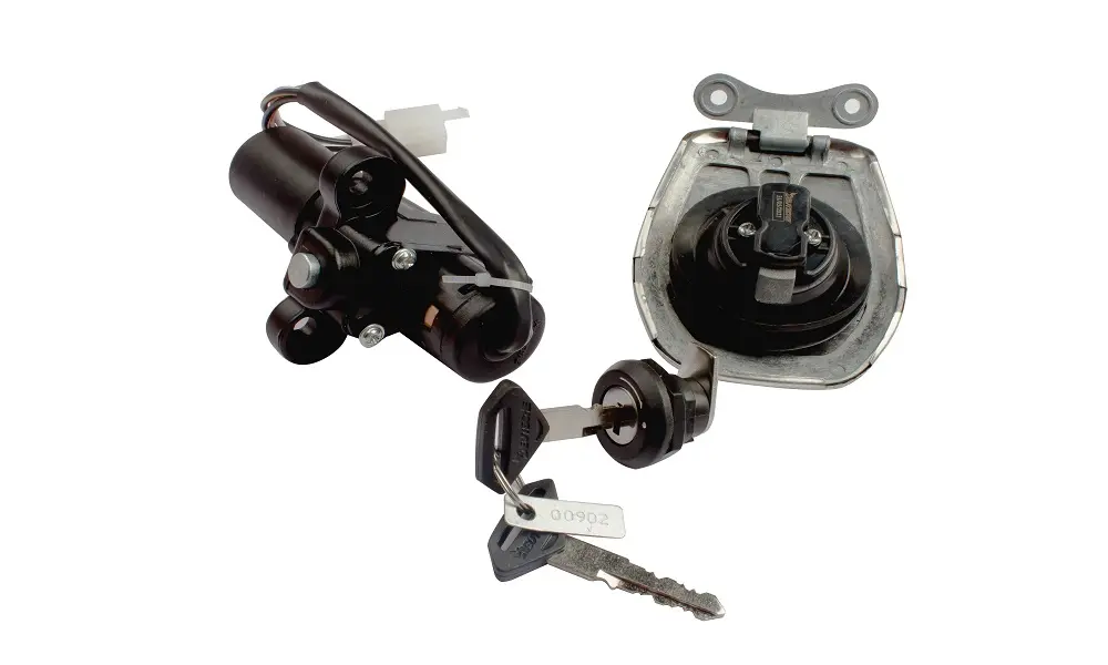 Ignition Lock Kit For Bajaj Discover 135 (set Of 3) Consisting Of Ignition Cum Steering Lock, Petrol Tank Lock & Tool Box Lock - Image 2