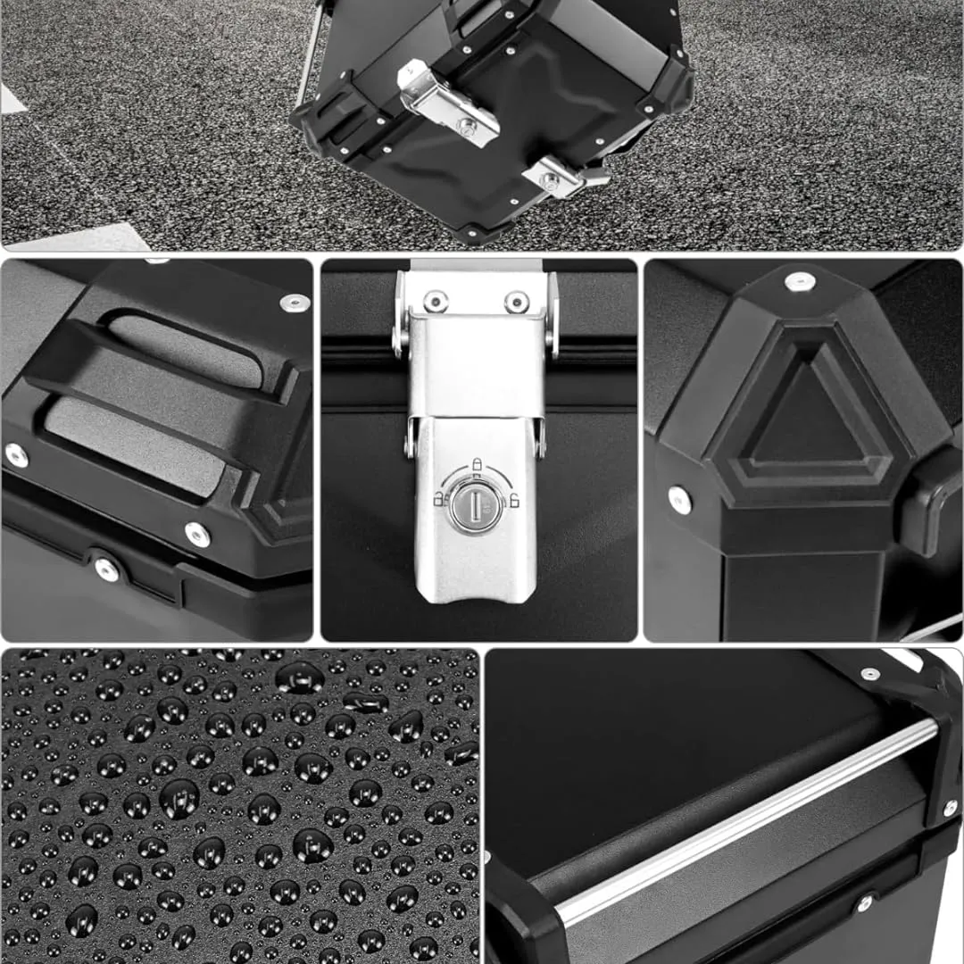 LGP 45LTRS TOP BOX WITH HAND REST/ SUPPORT BLACK PREMIUM - UNIVERSAL - Image 6