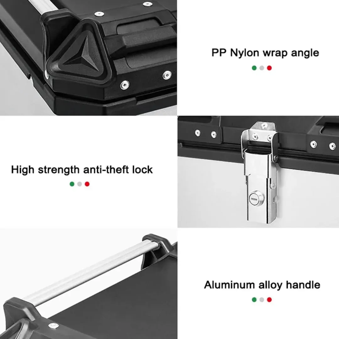 LGP 45LTRS TOP BOX WITH HAND REST/ SUPPORT BLACK PREMIUM - UNIVERSAL - Image 4