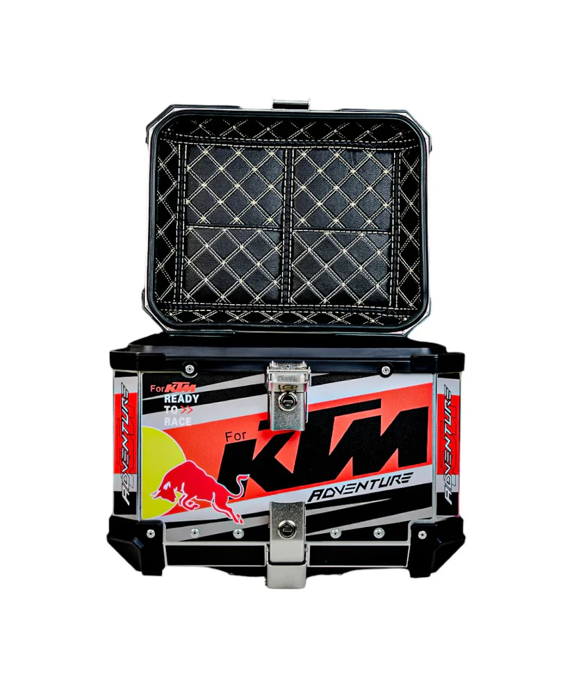 LGP Premium Aluminium KTM Graphics Top Box & Panniers - TOURING COMBO - Image 5
