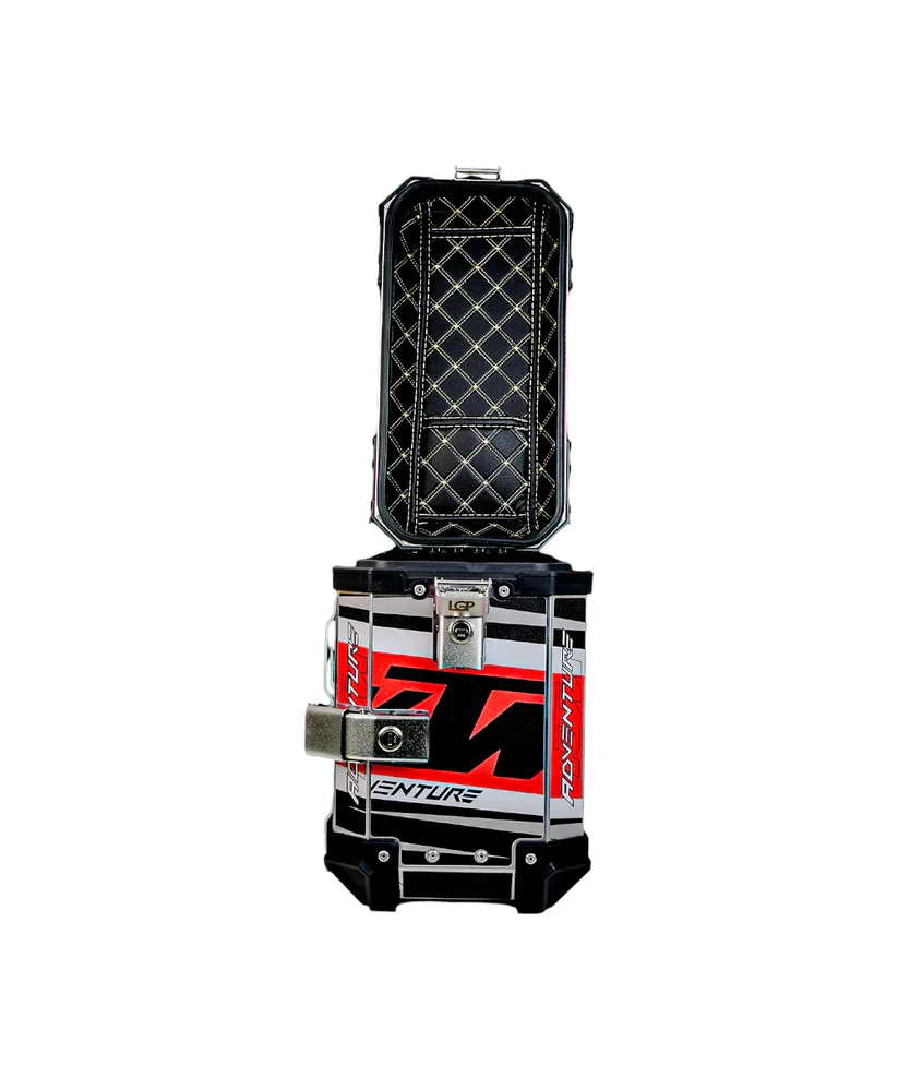 LGP Premium Aluminium KTM Graphics Top Box & Panniers - TOURING COMBO - Image 3