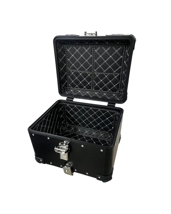 LGP Premium Aluminium Top Case | NERO EDITION ( Top Box ) | Bevelled corner | 45L - BLACK ( COMPATIBLE FOR ALL MOTORCYCLE ) - 1 YEAR WARRANTY - Image 3