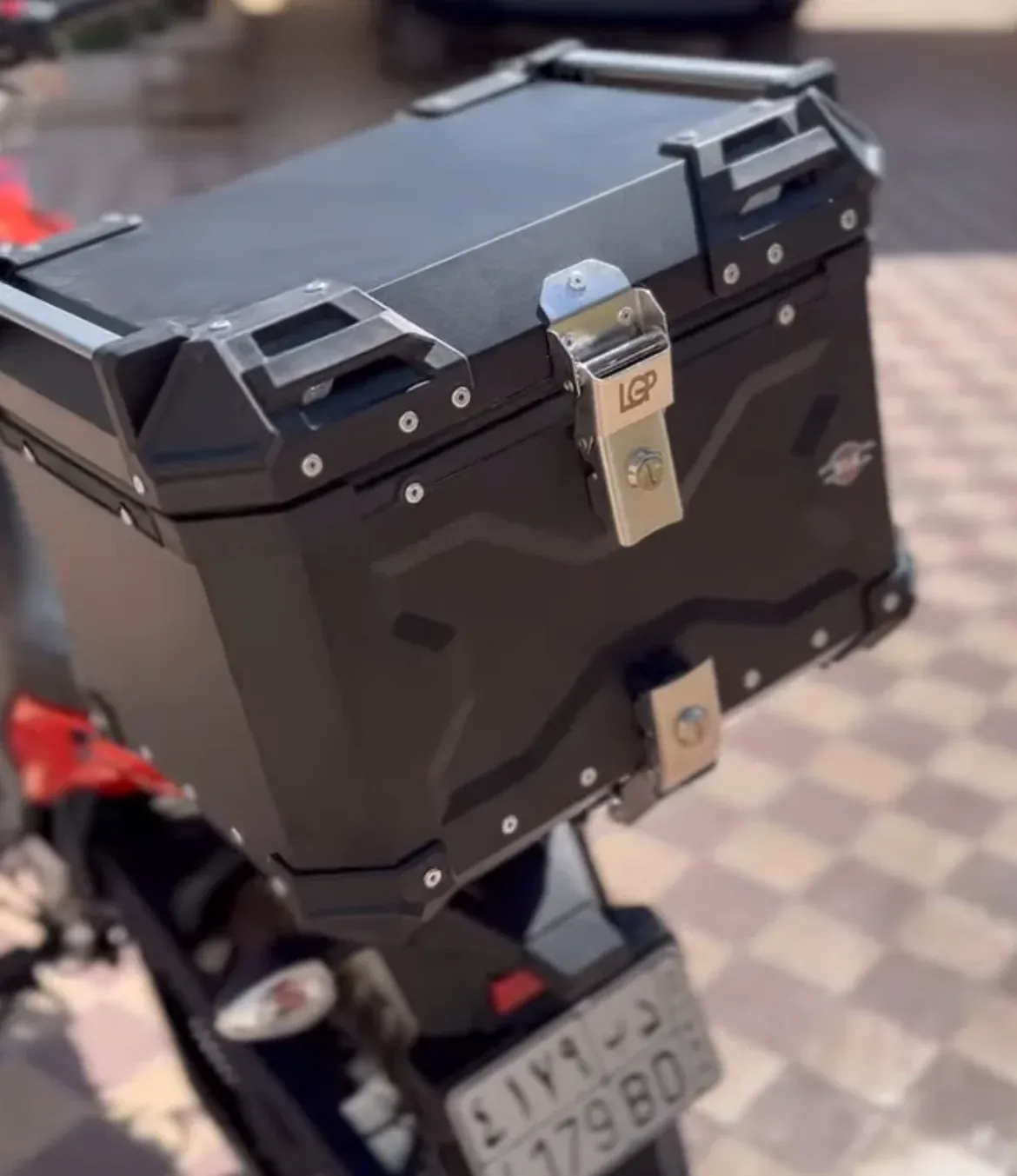 LGP Premium ( Double X V2 )Aluminium Top Box 45L - BLACK ( COMPATIBLE FOR ALL MOTORCYCLE ) - 1 YEAR WARRANTY - Image 9