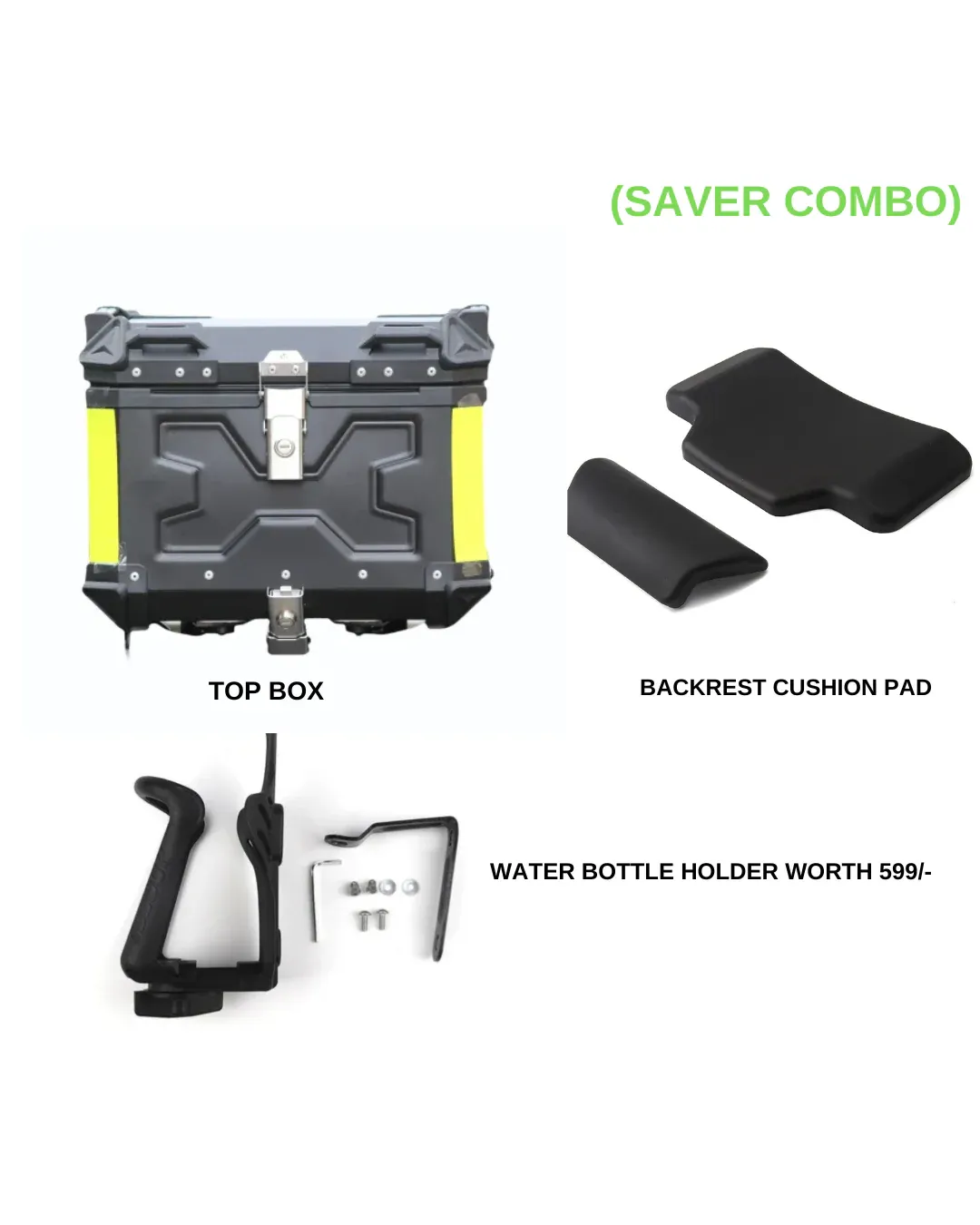 LGP Premium ( Double X V2 )Aluminium Top Box 45L - BLACK ( COMPATIBLE FOR ALL MOTORCYCLE ) - 1 YEAR WARRANTY - Image 4