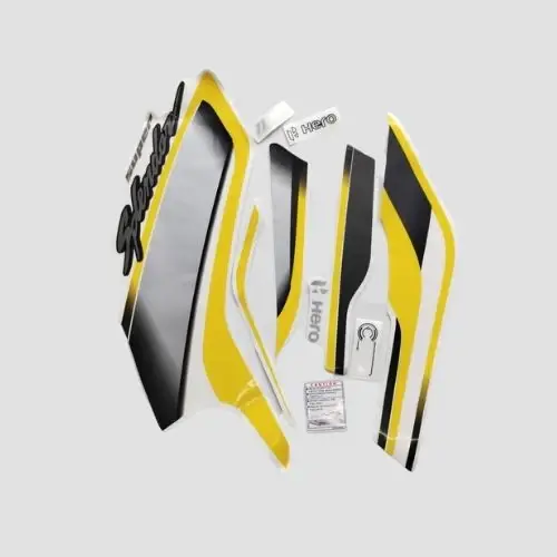 Hero Stckr Set Super Splendor Bs6 2020 Grey Tank