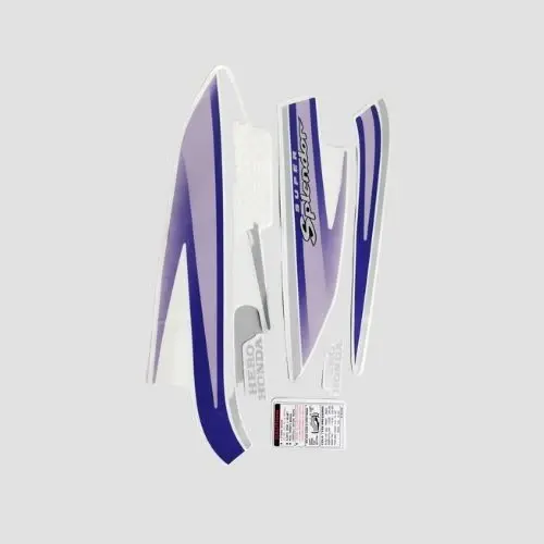 Hero Stckr Set Super Splendor O/m Blk/prpl