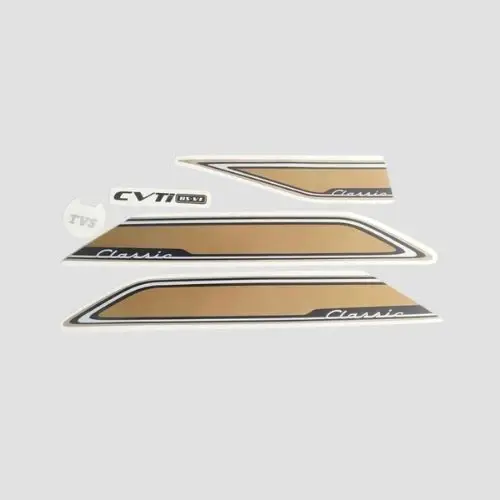 TVS Stckr Set Jupiter Classic Brown Shield