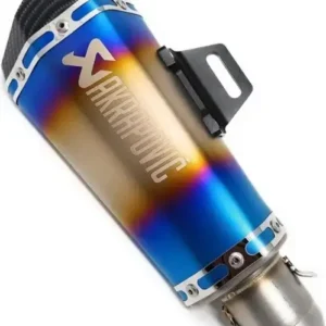 Acrapovik slip on exhaust multi colour