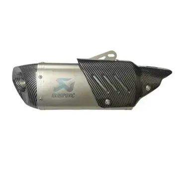 Akra Silver End Carbon Shield Exhaust