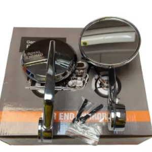 BAR END MIRRORS – CHROME SET OF -2 (ROYAL ENFIELD) COMPATIBLE FOR GT 650/INTERCEPTOR 650/HUNTER 350/SUPER METEOR 650