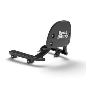 Black Passenger Backrest Mounts For Royal Enfield Meteor 350 | Accessories