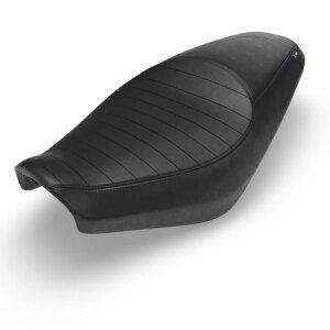 Black Pleated Seat Cover For Royal Enfield Hunter 350 | Accessories