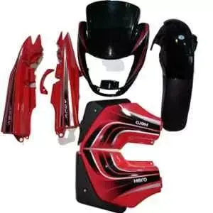 Black & Red Full Body Kit For Hero Passion Pro U26