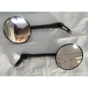 Black Round Mirrors For Royal Enfield Classic 350 | Classic 650 | Goan Classic 350 | Hunter 350 | Bear 650 | Guerrilla 450 | Bullet 350 | Meteor 350 | Accessories