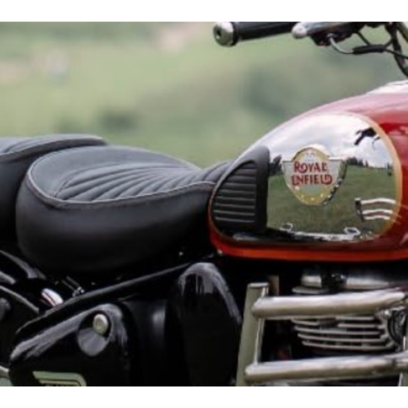Black Touring Rider Seat For Royal Enfield All New Classic 350 