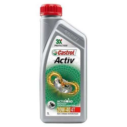 Engine Oil -castrol Activ 4t/20w-40 1 Liter