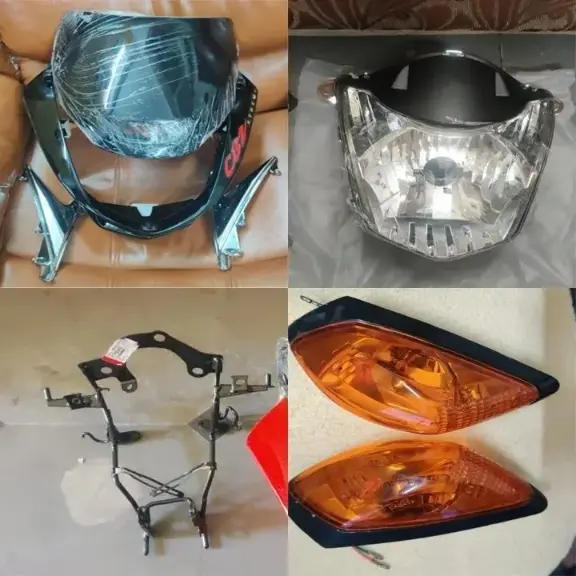 Cbz X-treme Visor, Head Light, Indicators, And Head Light Bracket Combo