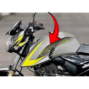 Cover Fuel Tank Outer Left Tapeset Titanium Grey For TVS Apache RTR 200 4V