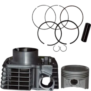 Cylinder Block Piston Kit Compatible For Honda Shine Silver Genuine