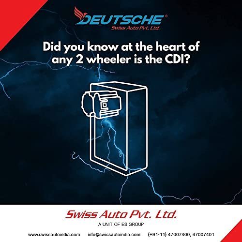 Deutsche Black Twin Spark Cdi Unit (3+2 Pin) Compatible With Yamaha Rx-100 | Oem Part | Yamaha Rx 100 Bike Parts All | Bike Accessories - Image 3