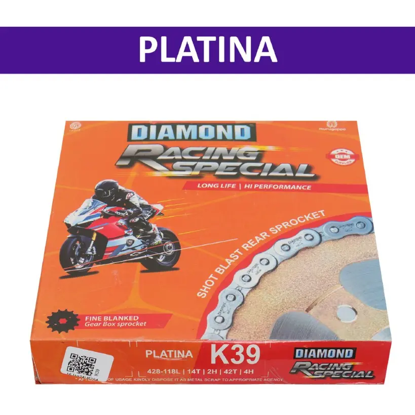 Bajaj Diamond Chain Kit For Platina - Image 2