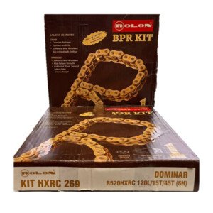 Dominar 400 X Ring Brass Chain Sprocket Kit By Rolon