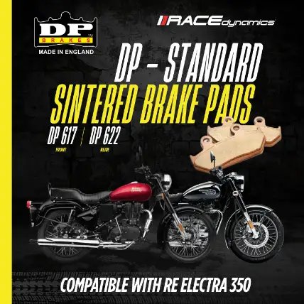 DP Sintered Brake Pads for Royal Enfield Electra 350 - Standard