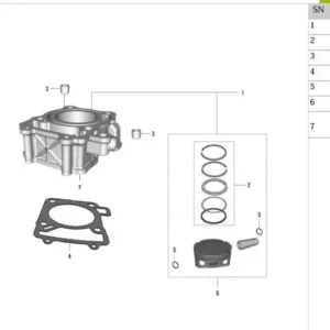 Parts on Bike