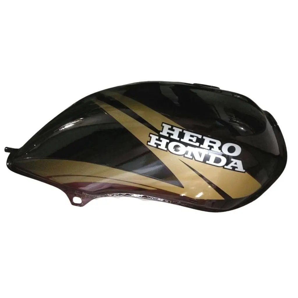 Petrol Tank For Hero Passion Plus (wine Red/ Golden)