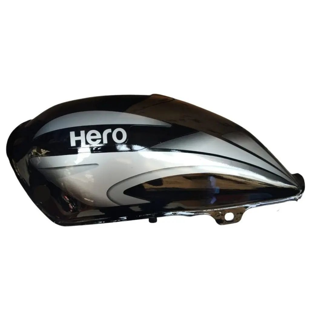 Petrol Tank For Hero Splendor Pro 2016 Bs4 (black/grey)