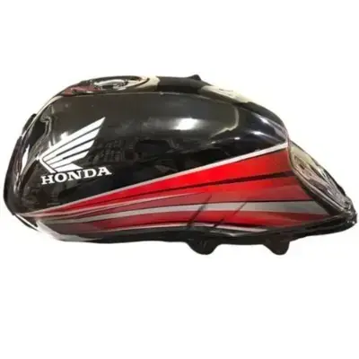 Ensons Petrol Tank for Honda Dream Yuga Type 2 | Black & Red
