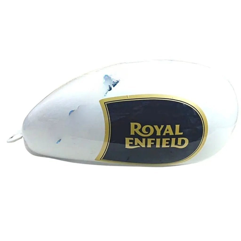 Petrol Tank For Royal Enfield Classic 350 Bs3 | White Colour | Models Before 2017