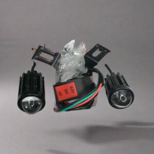 Fog light minidrive with switch double colour 2 pc set 1 button