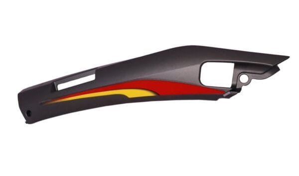 Foot Trim Fit For Hero Pleasure Type-3 Matte Titanium Grey/ Red
