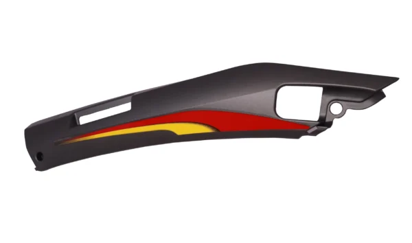 Foot Trim Fit For Hero Pleasure Type-3matte Titanium Grey/red(lh+rh 1 Set)