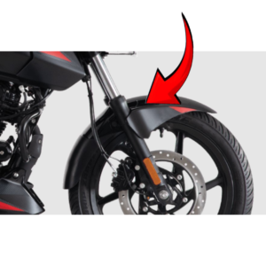 Front Fender Ebony Black Decall For Bajaj Pulsar 150 | Pulsar 220F