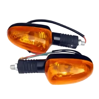 Honda Front Indicator Set Of 2 Orange Standard Cb Shine 125 Sp - Genuine