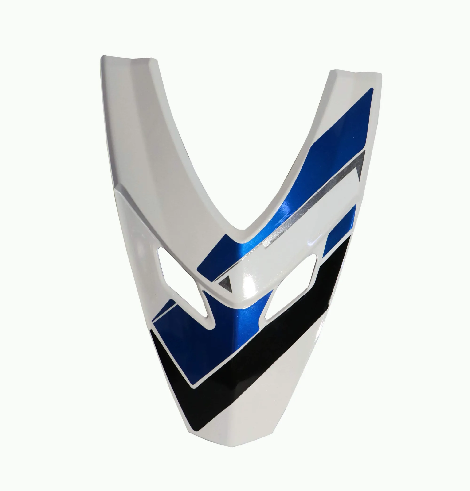 Front Nose Fit For Hero Maestro Edge Pearl Silver White(blue Sticker)