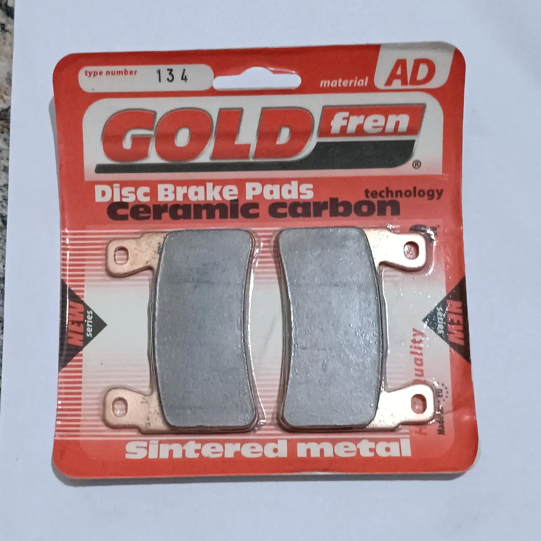 Goldfren 134 front brake pads for honda cbr600 f cbr600 rr cbr900rr fireblade cb1300 cb400 sf
