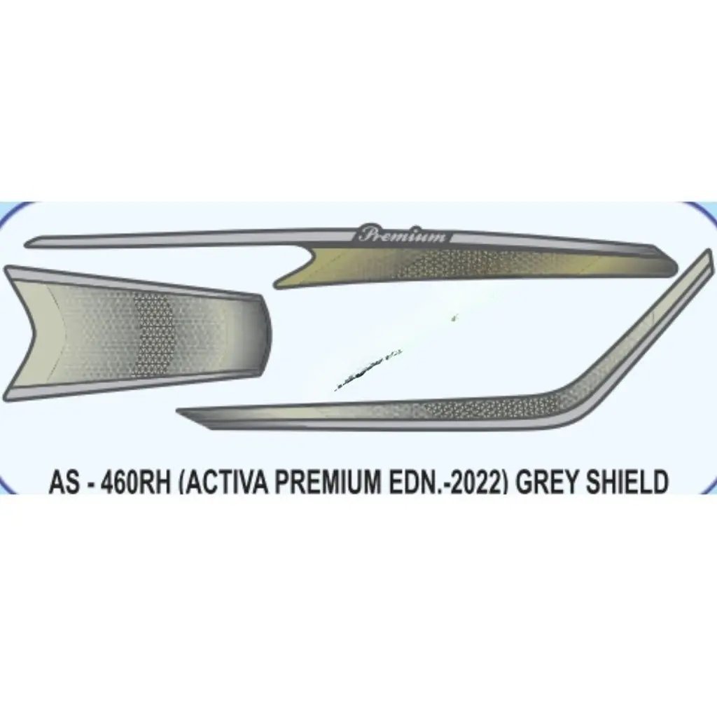 Graphics Sticker Set For Honda Activa | Premium Edition 2022 | Grey Vehicle | Both Sides