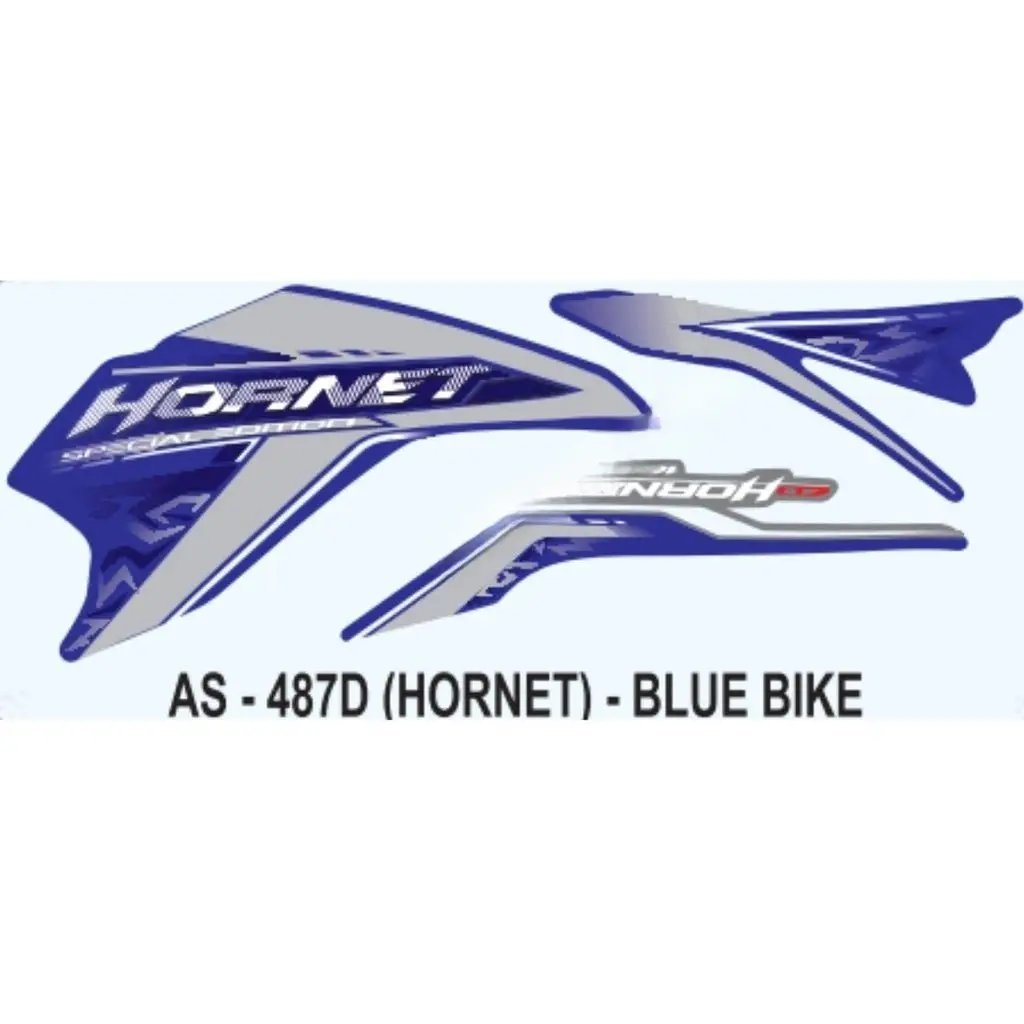 Graphics Sticker Set For Honda Hornet | Blue Vehicle | Both Sides