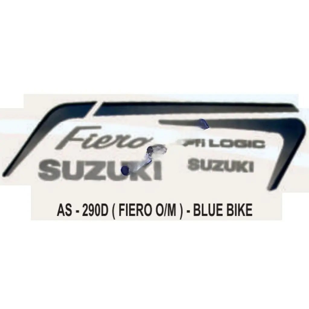 Graphics Sticker Set For Suzuki Fiero | Old Model | Blue Vehicle | Both Sides