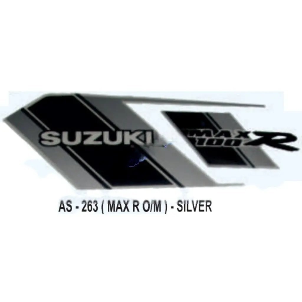 Graphics Sticker Set For Suzuki Max R | Old Model | Silver Vehicle | Both Sides