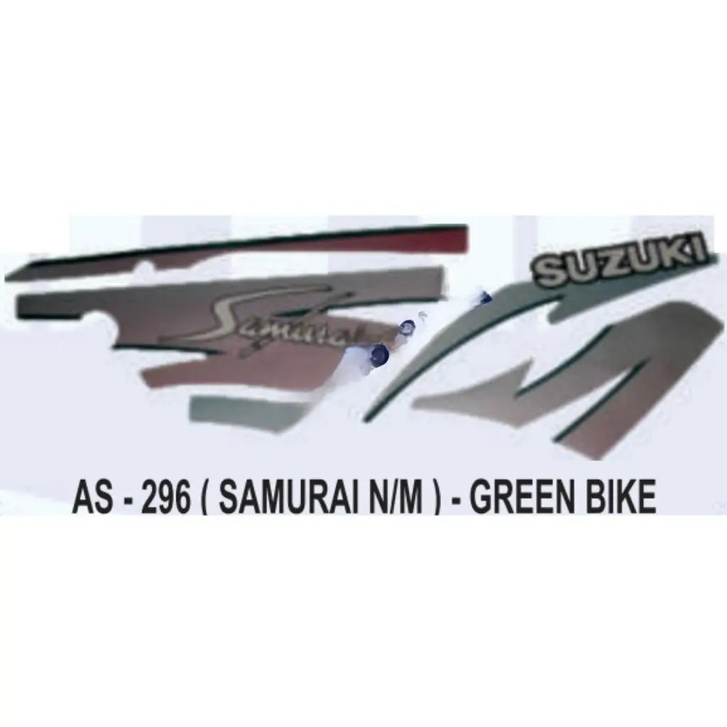 Graphics Sticker Set For Suzuki Samurai | New Model | Green Vehicle | Both Sides