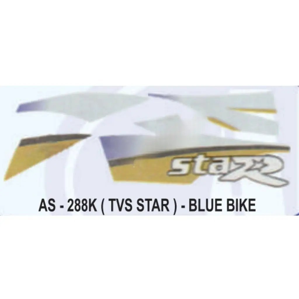 Graphics Sticker Set For Tvs Tvs Star | Blue Vehicle | Both Sides
