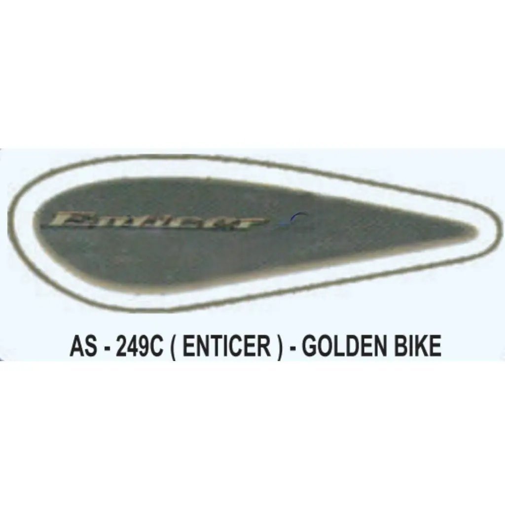 Graphics Sticker Set For Yamaha Enticer | Golden Vehicle | Both Sides