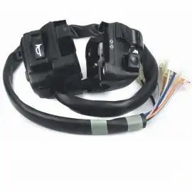 Royal Enfield Handle Bar Switch-left Hand,passion Pro | I3s (self) (5pin Female Wht Coupler,9 Pin Female Blk Coupler,3 Pin Female Red Coupler,1 Flat Terminal,2 Round Bullet,2 Short Wire) (uno...